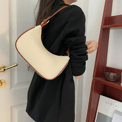 Women's Crescent Armpit Bag, Ocean Air Shoulder Handbag