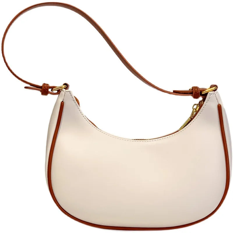 Women's Crescent Armpit Bag, Ocean Air Shoulder Handbag