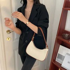 Women's Crescent Armpit Bag, Ocean Air Shoulder Handbag