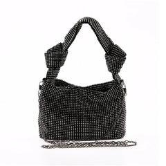 Stylish Rhinestone Knot Shoulder Bag for Party Women