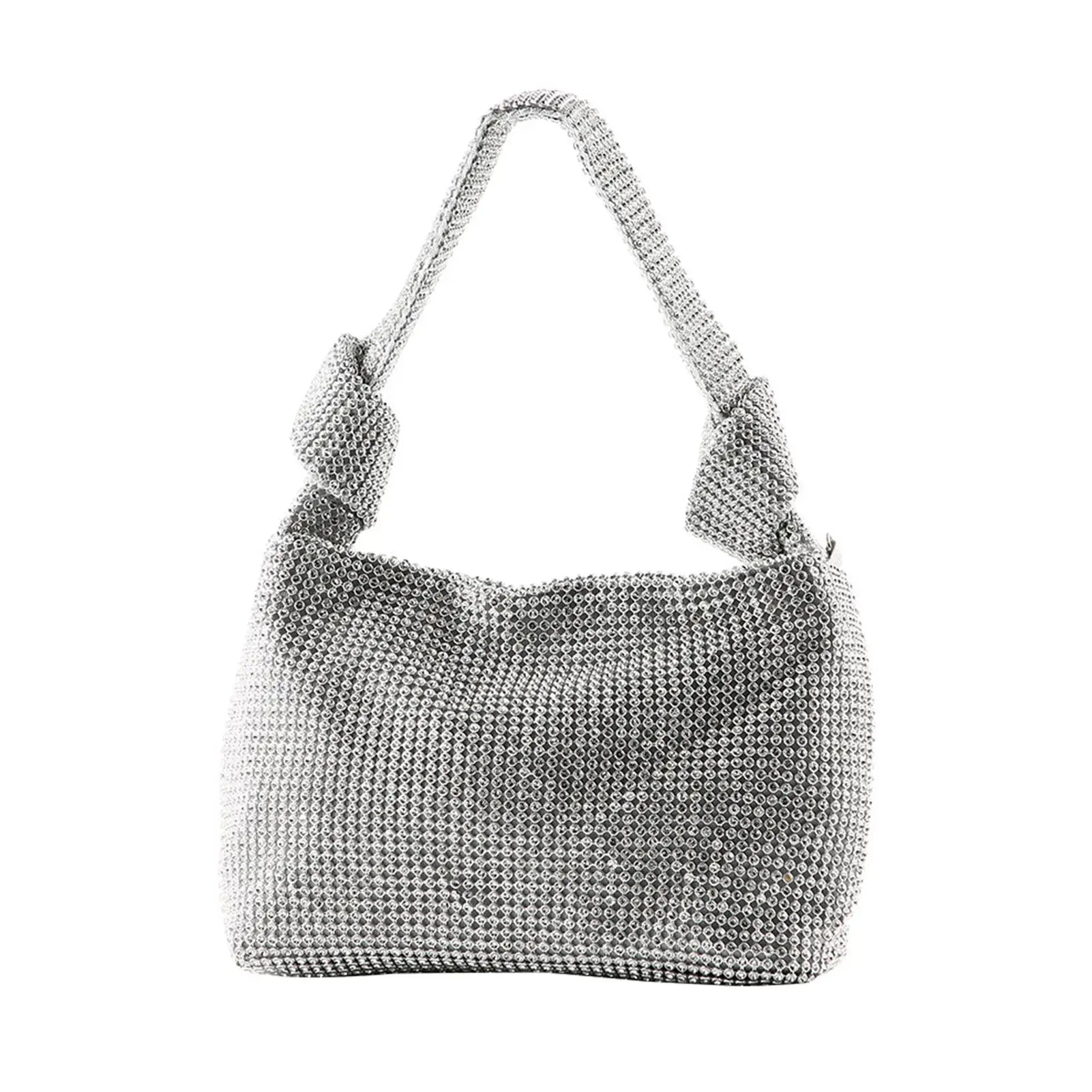 Stylish Rhinestone Knot Shoulder Bag for Party Women