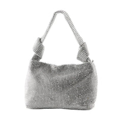 Stylish Rhinestone Knot Shoulder Bag for Party Women