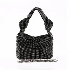 Stylish Rhinestone Knot Shoulder Bag for Party Women