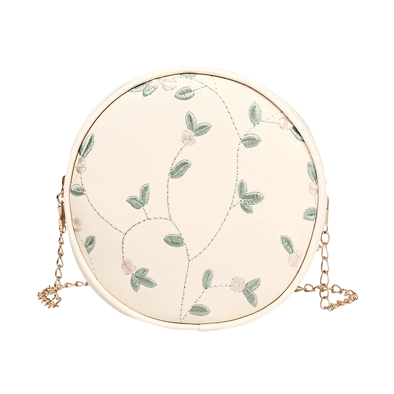 Mini Embroidered Chain Crossbody Bag Women's Messenger Bag