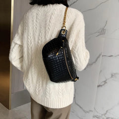 Women's Leather Banana Bag Mini Fashion Phone Girl