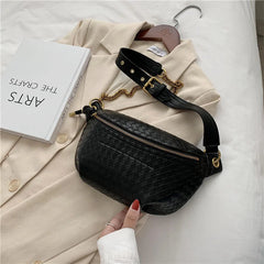 Women's Leather Banana Bag Mini Fashion Phone Girl