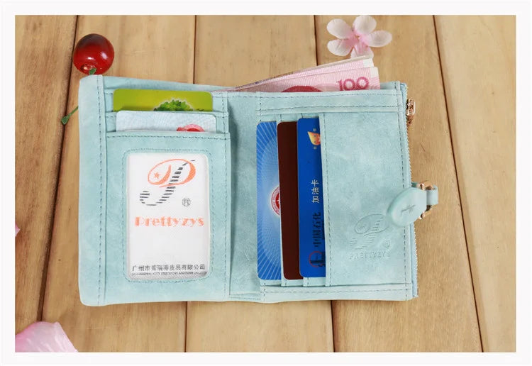 Women's Frosted Leaf Mini Pocket Wallet