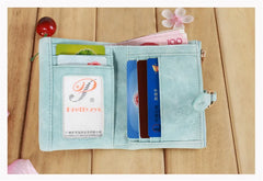 Women's Frosted Leaf Mini Pocket Wallet