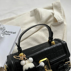 Women's Shoulder Bag Messenger Bag Fur Pendant Shopper's Purse