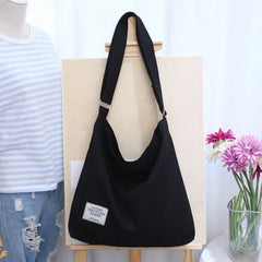 Retro Single Shoulder Bag Canvas Messenger Bag Large Capacity Cross-Body