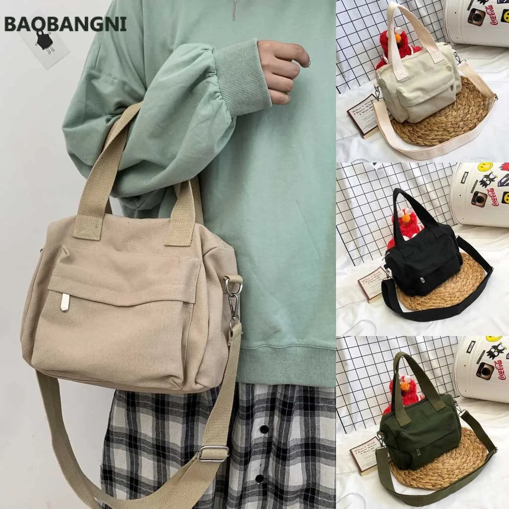 Women's Canvas Shoulder Bag Casual Messenger Bag