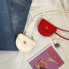 Women's PU Retro Saddle Bag Crossbody