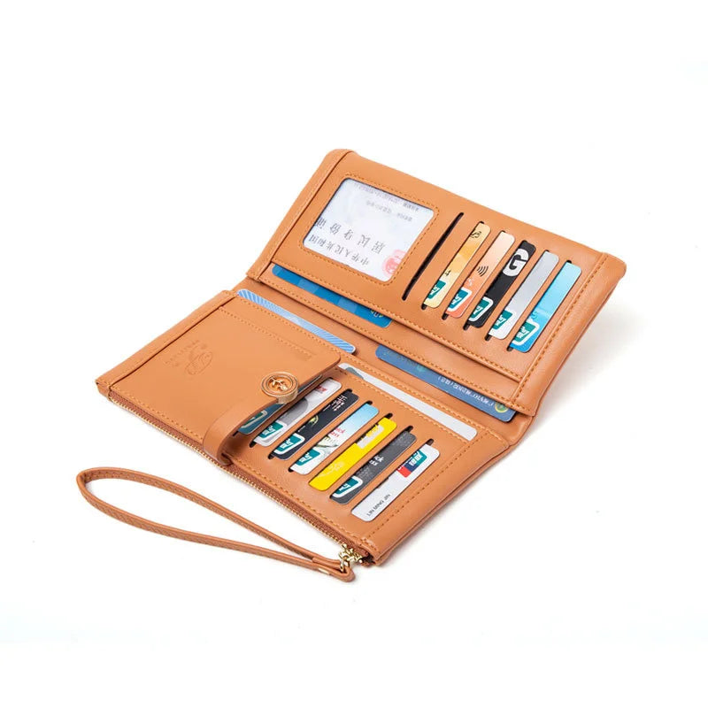 Women's High-Capacity Multifunctional Wallet Buckle Long Portable Belt Wallet