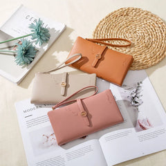 Women's High-Capacity Multifunctional Wallet Buckle Long Portable Belt Wallet