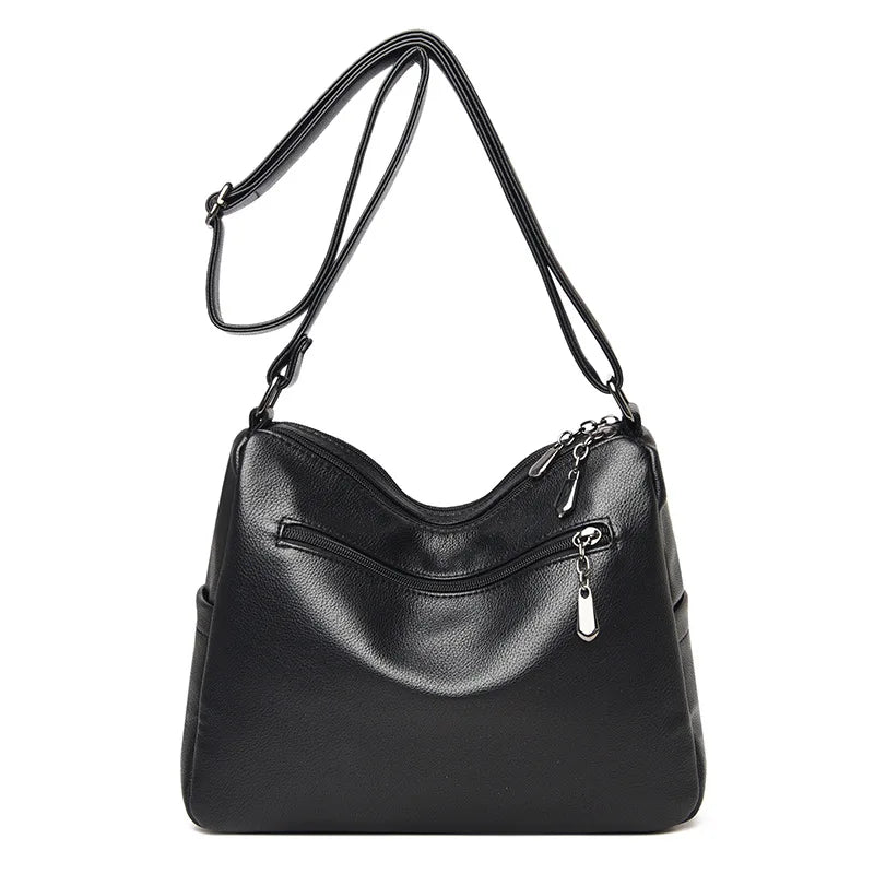 Leather Crossbody Bag for Women Shoulder Handbag Messenger Bag