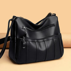 Leather Crossbody Bag for Women Shoulder Handbag Messenger Bag