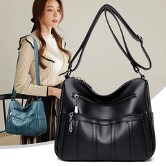 Leather Crossbody Bag for Women Shoulder Handbag Messenger Bag