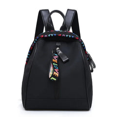 Women's Oxford Backpack Casual Waterproof Travel Black Bag Girls School Mini