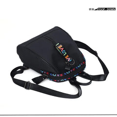 Women's Oxford Backpack Casual Waterproof Travel Black Bag Girls School Mini