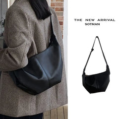 Women's Messenger Bag Large Capacity Soft Leather Tote Bag Shoulder Handbag