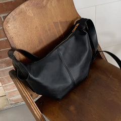 Women's Messenger Bag Large Capacity Soft Leather Tote Bag Shoulder Handbag
