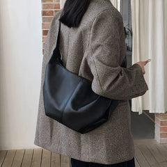 Women's Messenger Bag Large Capacity Soft Leather Tote Bag Shoulder Handbag