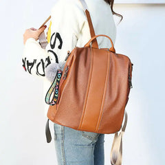 Womens Faux Leather Shoulder Bag Satchel Handbag Backpack