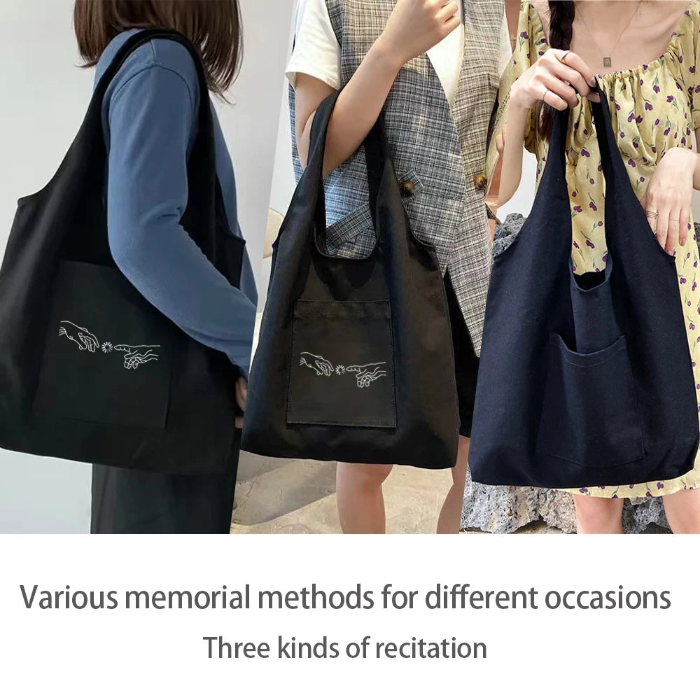 Kpop Large Tote Bag Shoulder Bag Washable Foldable