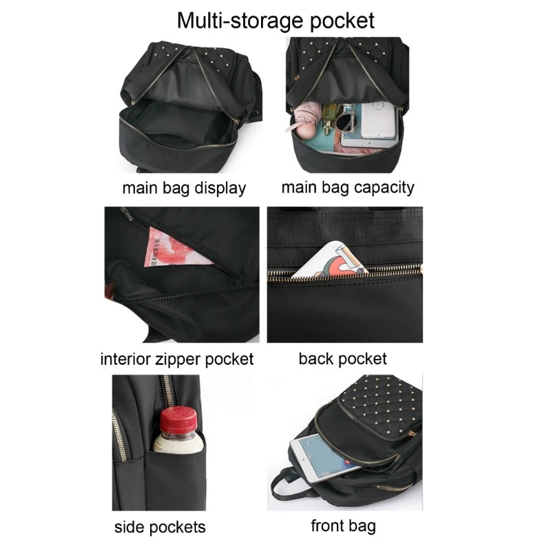 Large Capacity Travel Backpack for Women, Casual Bag for College