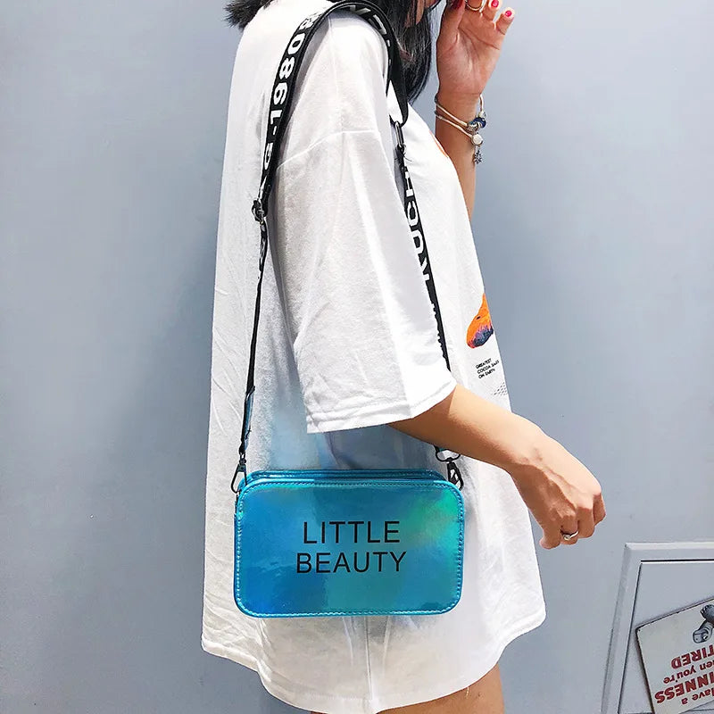 Women's Laser Evening Clutch Bag Mini Sweet Candy Shoulder Bag
