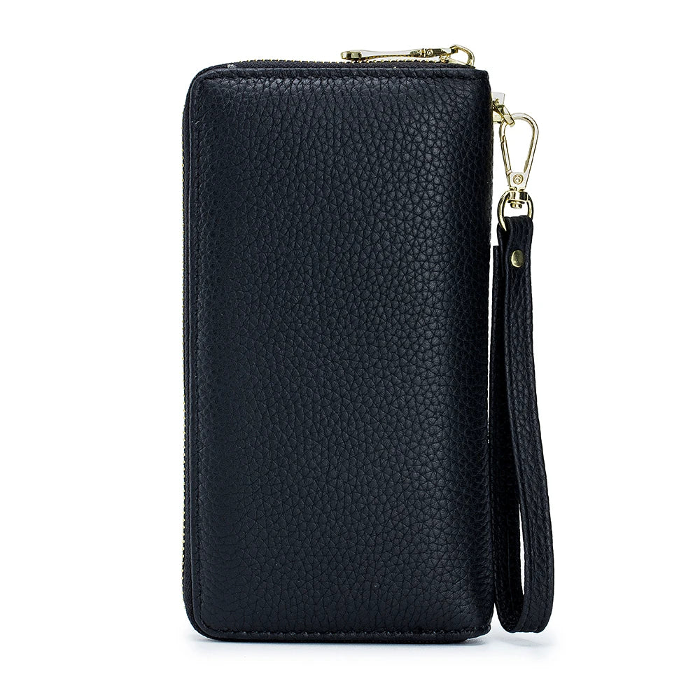 Womens Long Organizer Wallet with Interior Zipper Compartment