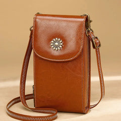 Women's Mini Phone Shoulder Bag Crossbody with Wide Strap