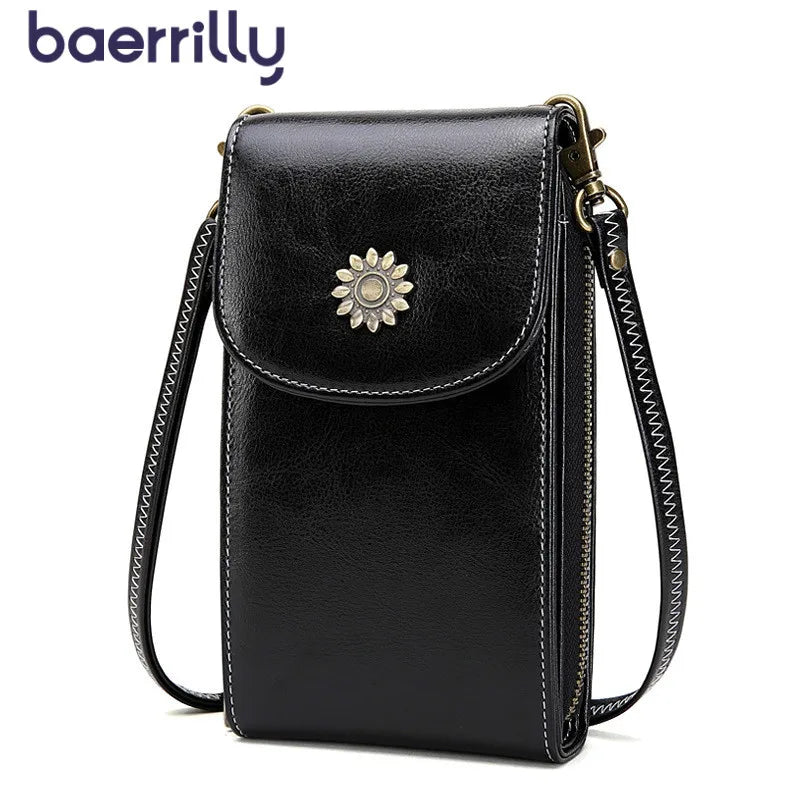 Women's Mini Phone Shoulder Bag Crossbody with Wide Strap