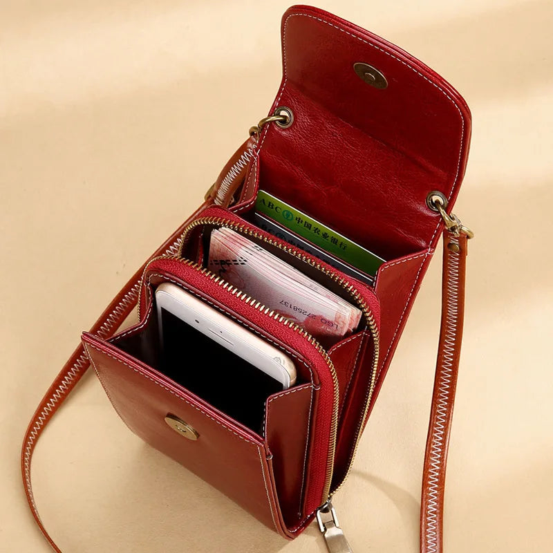 Women's Mini Phone Shoulder Bag Crossbody with Wide Strap