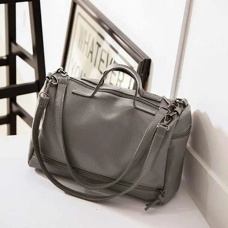 Women's Leather Tote Handbag Large Capacity Waterproof