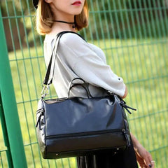 Women's Leather Tote Handbag Large Capacity Waterproof