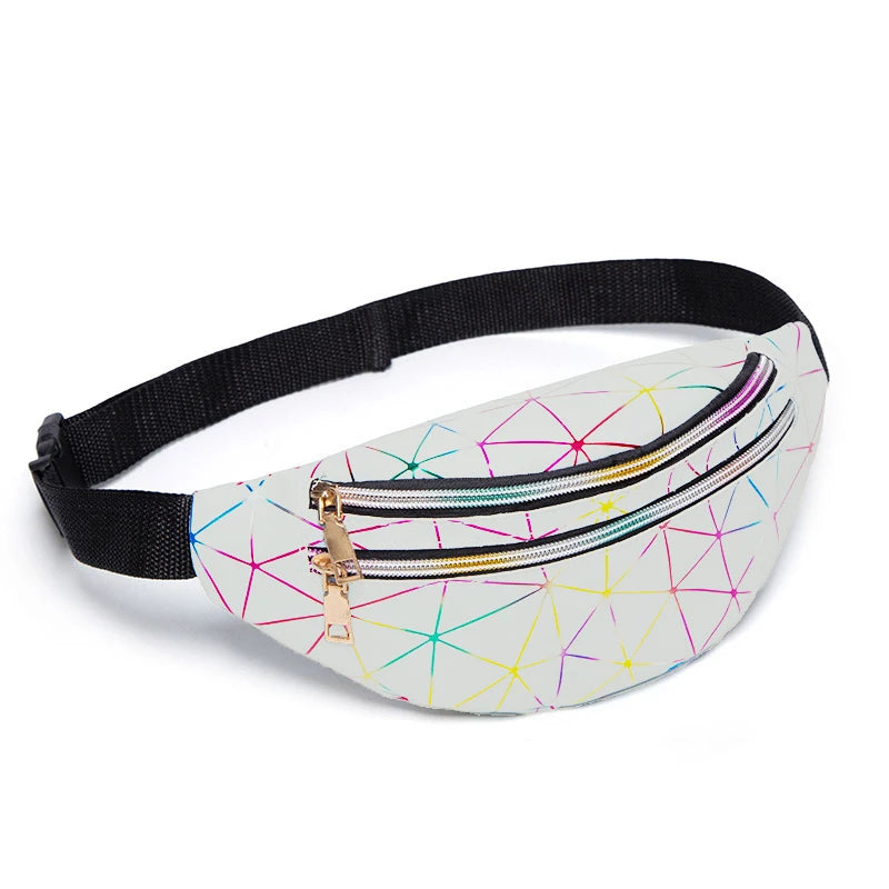 Women's Waist Bag Fanny Pack PU Leather Zipper Pouch
