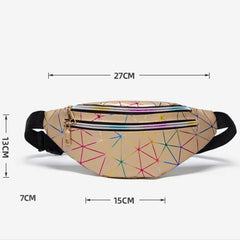 Women's Waist Bag Fanny Pack PU Leather Zipper Pouch