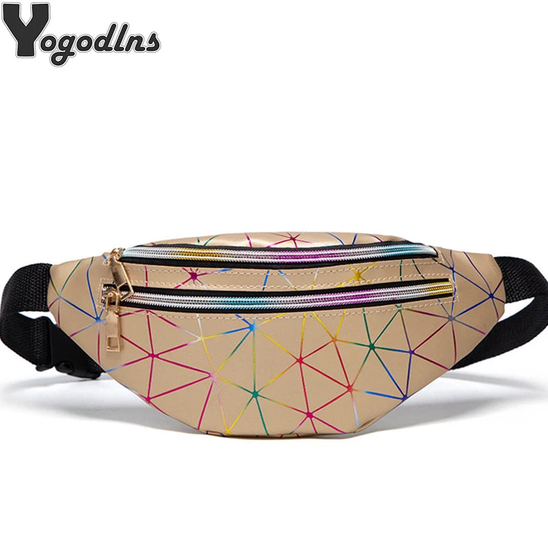 Women's Waist Bag Fanny Pack PU Leather Zipper Pouch