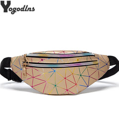 Women's Waist Bag Fanny Pack PU Leather Zipper Pouch