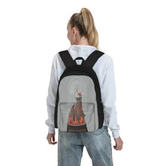 Wonderland 1 Backpacks Men's Women's Bags Zip Pockets