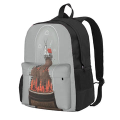 Wonderland 1 Backpacks Men's Women's Bags Zip Pockets