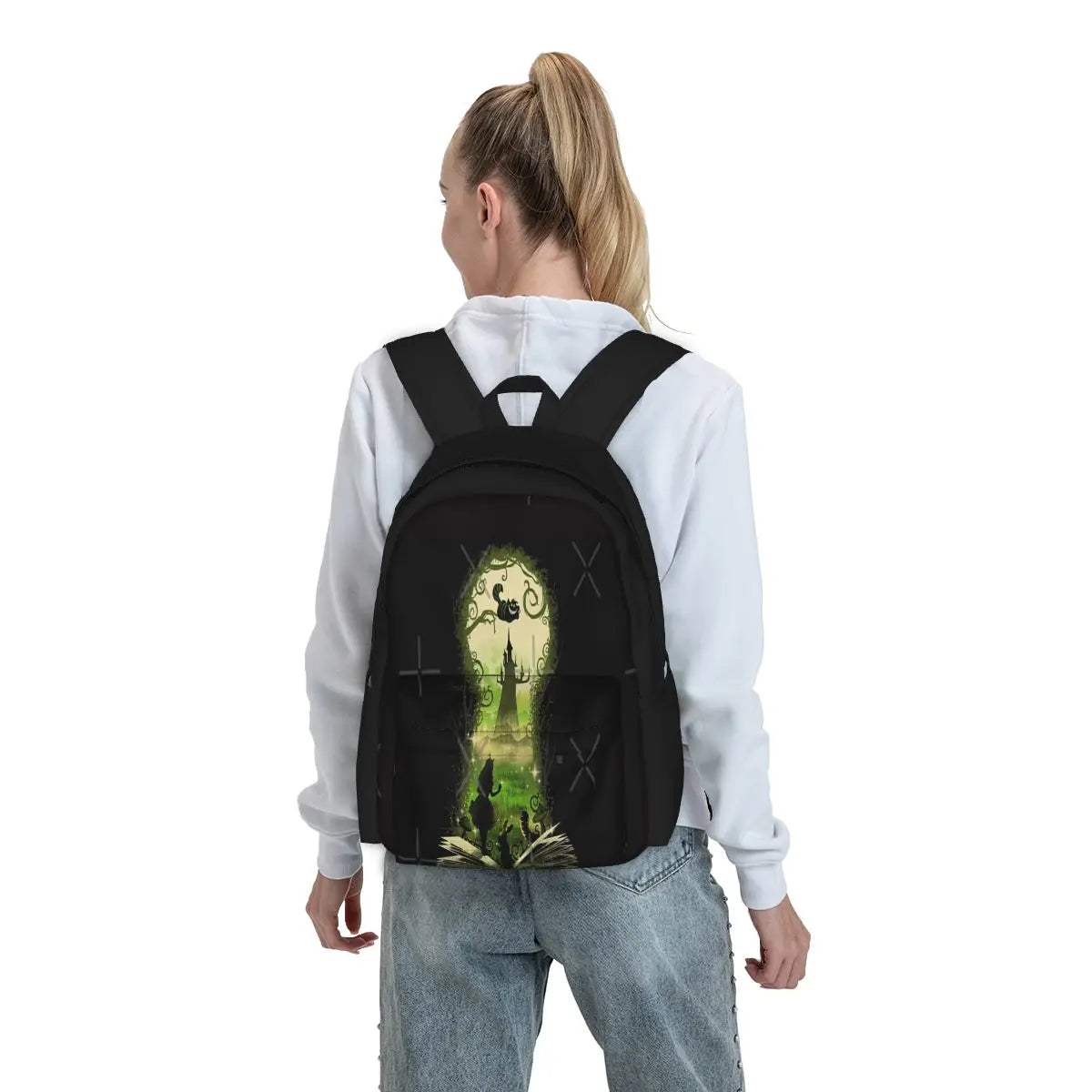 Wonderland Key Backpacks Unisex Bags Men Women School