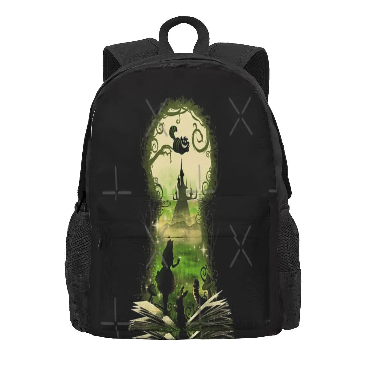 Wonderland Key Backpacks Unisex Bags Men Women School