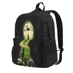 Wonderland Key Backpacks Unisex Bags Men Women School