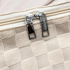 Plaid Woolen Cloth Crossbody Bag Large Capacity Women Underarm Bag