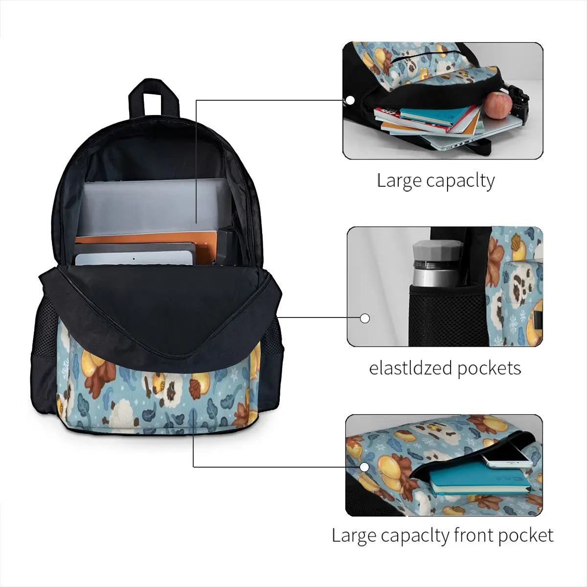 Retro Winter Backpacks Men's & Women's Bags
