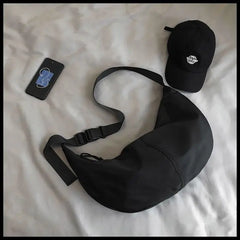 Dumpling Bag College Student Large Capacity Shoulder Bag Unisex Cross Bag