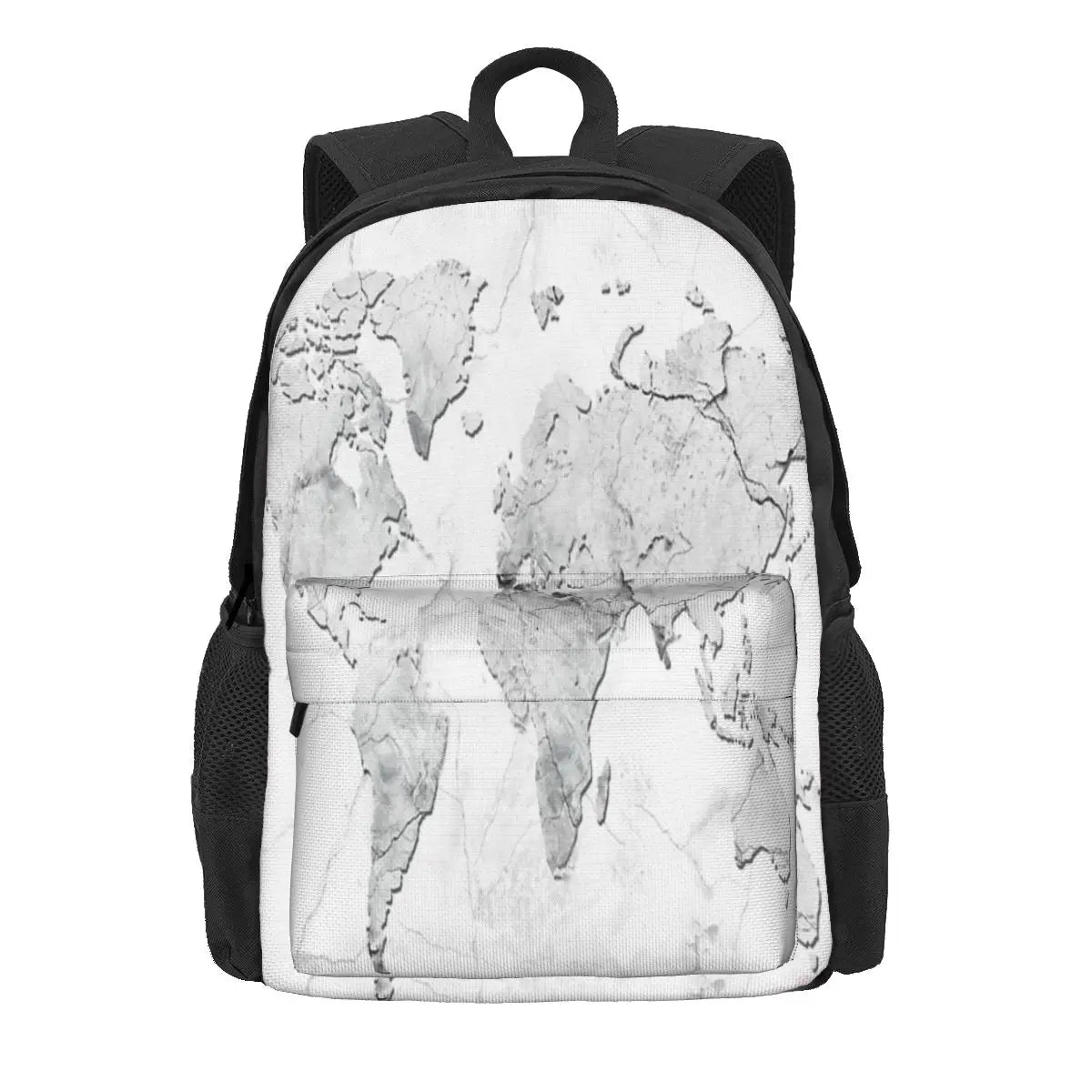 World Map Marble 3 Backpacks Men's Backpacks Bags For Women