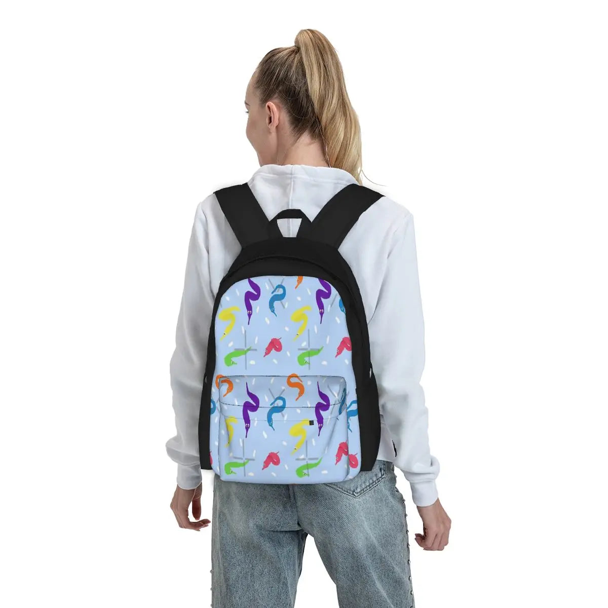 Worm On A String Babey Backpacks for Men and Women
